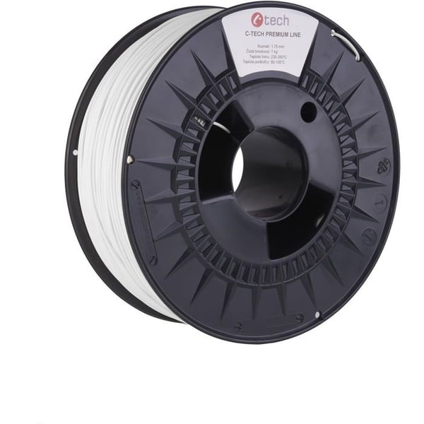 Filament C-TECH PREMIUM LINE ABS transportvit RAL9003