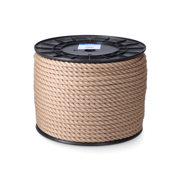 Naturlig jute snöre 3 delar 8 mm x 200 m