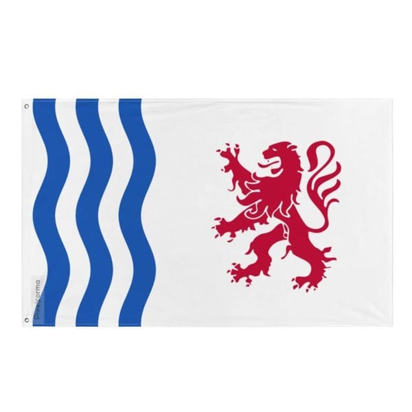 Flagga Nouvelle-Aquitaine – 60 x 90 cm – Hålbar Polyester – 2 Metallöglor – Inomhus / Utomhus – Pixelforma
