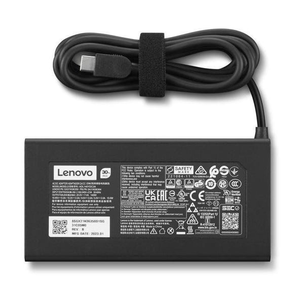 Slim 140W LENOVO - AC-adapteri kannettavalle tietokoneelle - 1 m kaapeli - eurooppalainen pistoke - musta