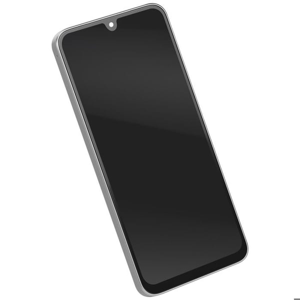 Helskärm för Galaxy A26 OLED-panel med förmonterad vit ram