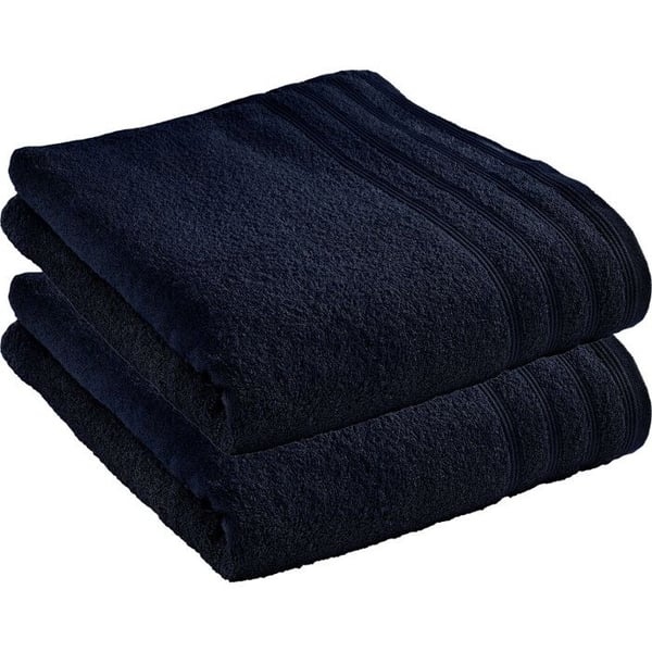 Set med 2 "Spa" badlakan 90 x 150 cm / 400 gr/m² - "Spa" Midnight Blue