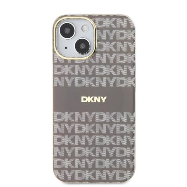 Coque iPhone 14 - DKNY - TPU Mjuk - Randigt Mönster - MagSafe Kompatibel