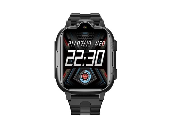 4G GPS barn smartwatch med mikrofon och SOS-funktion svart