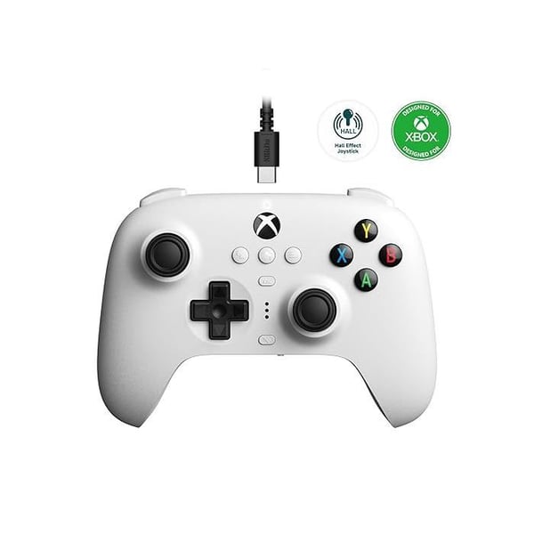 Spelkontroll - 8BITDO - 8BitDo Ultimate Wired Controller - Trådbunden - Vit - Vibration