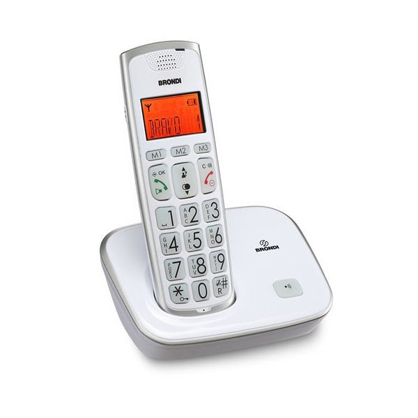 Brondi BRAVO GOLD Langaton puhelin, jossa on soitto-ID DECT/GAP valkoinen
