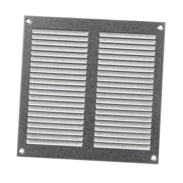 Generisk 200x200mm Ventilationsgaller med Myggnät - Metallventilationsgaller - Galvaniserat Stål