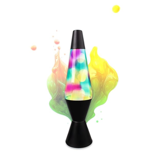 Svart Lava Lampa Barn | Lava Lampa | Lava Lampa 40 Cm | Barns Sänglampor | Vuxenpresent | Lampor med Vätskerörelse