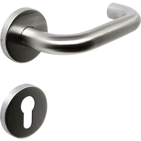 Dörrbeslag - RICHTER - RK.U-FORM.PZ.N - Rostfritt stål - Rund handtag - Höger