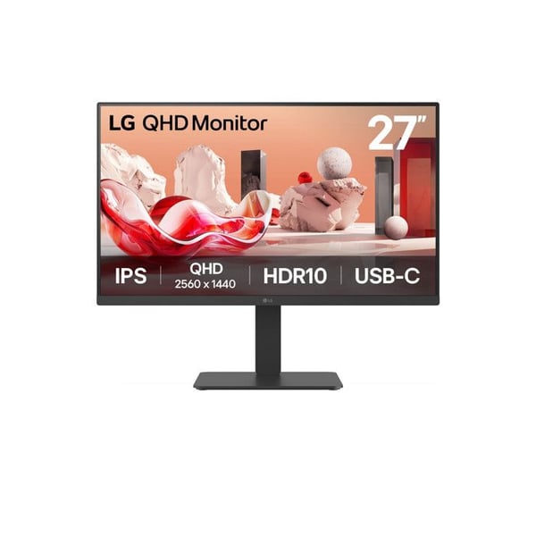 Monitor LCD LG 27BA65QB-B.AEU 27" QHD 2560x1440 5ms Svart