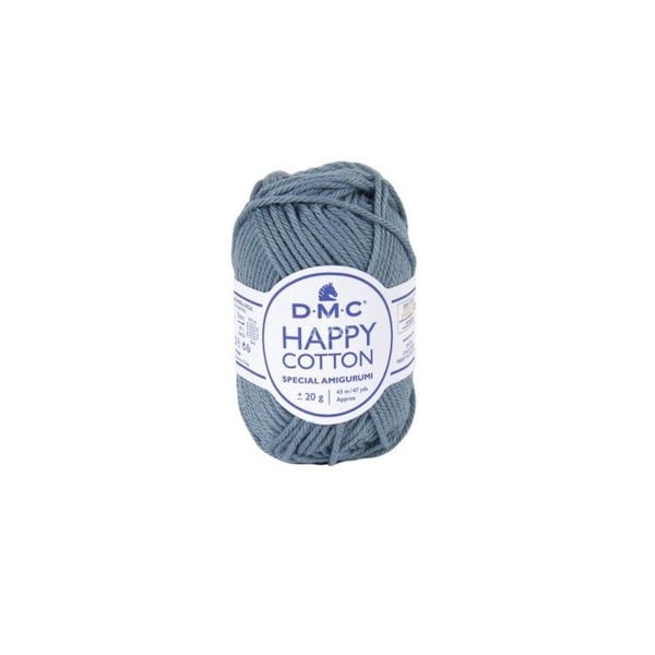 DMC - Natura Happy Cotton 3mm 20g Amigurumi och Virkning Col. 750 Blå