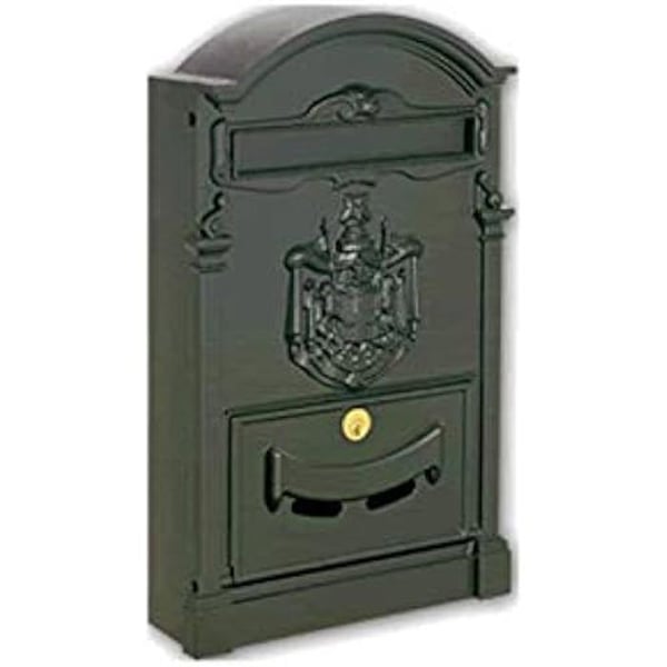 Postilaatikko - ALUBOX - 62359 - Alumiini - Seinälle - Musta