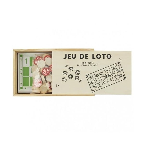 Lotto brädspel - Trä spel kit box