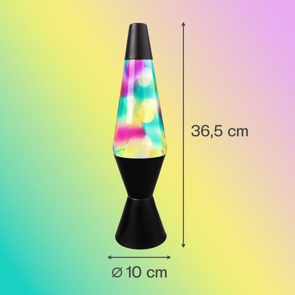 Svart Lava Lampa Barn | Lava Lampa | Lava Lampa 40 Cm | Barns Sänglampor | Vuxenpresent | Lampor med Vätskerörelse