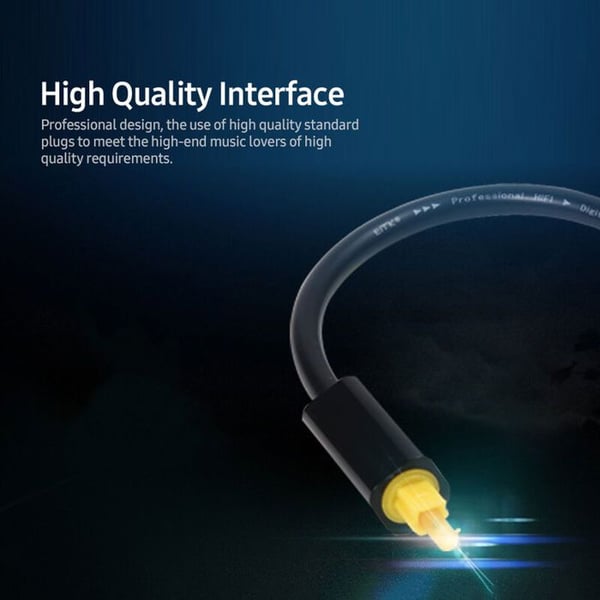 Audioadapter - RYTTGOP - 1 til 2 - Fiberoptik - 12 cm - Sort