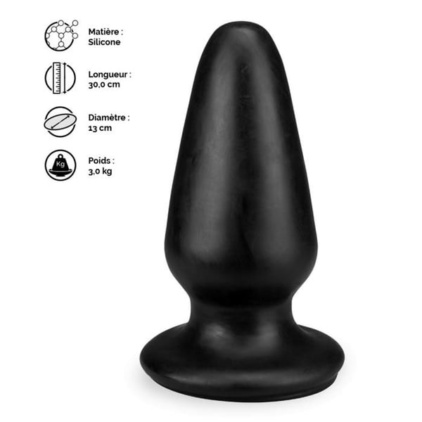 Plug anal gigantisk Big Daddy - Svart