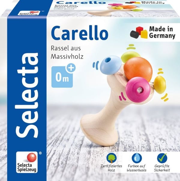 Selecta leikkikalu hokkikuppi 12 Carellocm luonnonpuusta