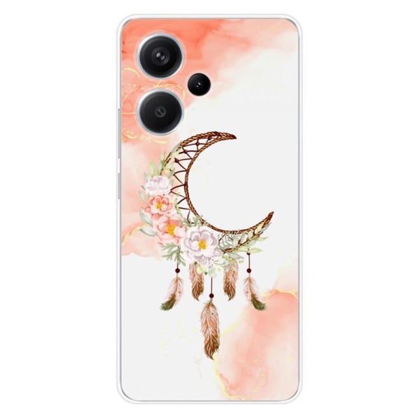 Tryckt silikonfodral kompatibelt Xiaomi Redmi Note 13 Pro Plus 5G Dreamcatcher Moon