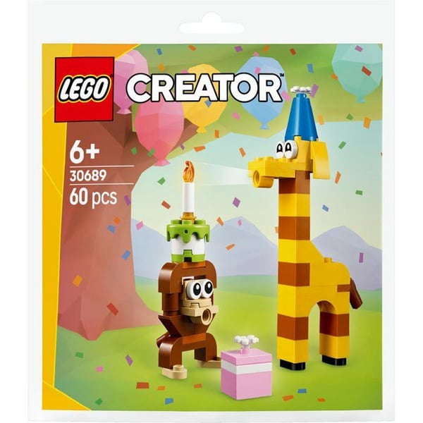 Byggleksak - LEGO - Födelsedagsdjur - Plast - Från 3 år - Unisex