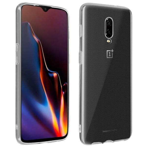 Fodral och Skyddande Film - OnePlus - 6T - Transparent Silikon - Härdat Glas - Repåterståndig