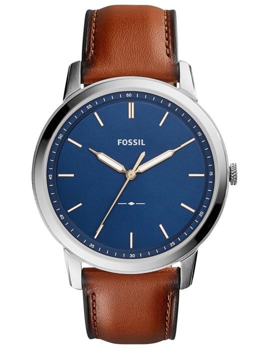 Klocka - FOSSIL - FS5304 - 44MM - Läder - Fodral i rostfritt stål - Kvarts