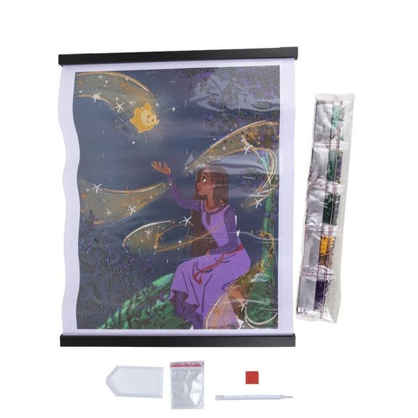 Kristallkonst - KRISTALLKONST Poster att diamantera 35x45cm - Disney Wish