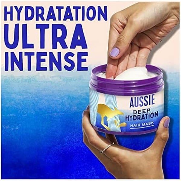 Hårmask - AUSSIE - Djup återfuktning - Vegansk - 93% Naturliga Ingredienser - Lockigt hår