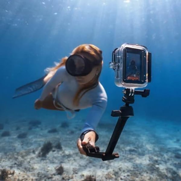 Dykhus - INSTA360 - Ace Pro 2 - Vattentålig upp till 60m - Glaslins - Transparent