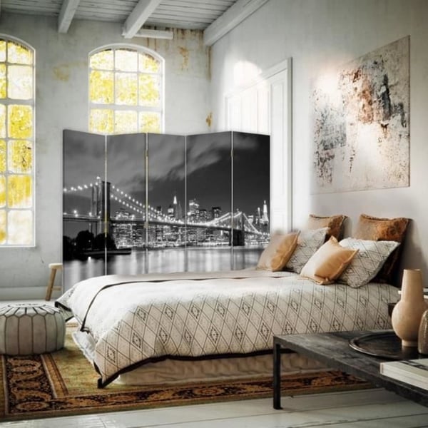 Legendarte - Skärm - Skiljevägg med fram-/baktryck Stadsbild cm. 180x170 (5x)