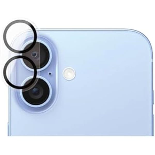 PanzerGlass Bild Perfekt Skydd för kameramål för Apple iPhone 16/16 Plus 2024 | Ultra hög klarhet glas
