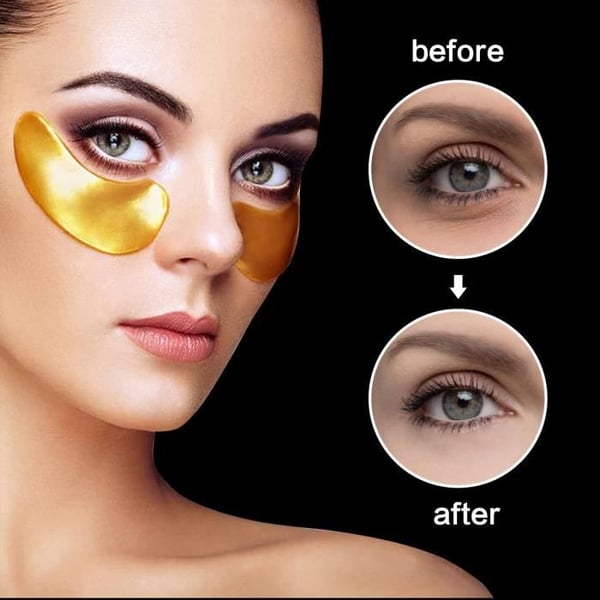 Ögonmasker - PALOMA BEAUTIES - Guld ögonplåster - Kollagen - 60 stycken - Fuktande och lysande