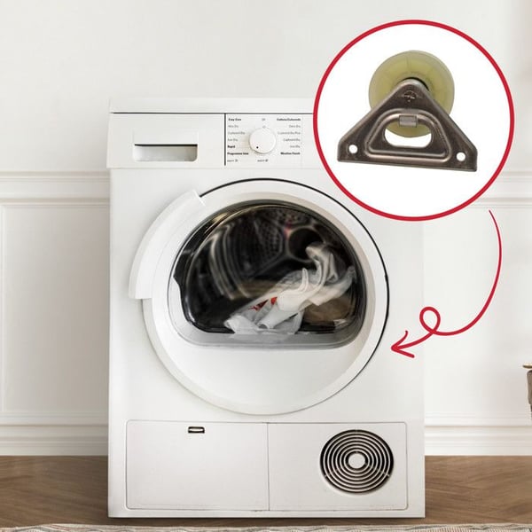 Galet tendeur för torktumlare - Indesit - Kompatibel med Ariston Hotpoint, Whirlpool