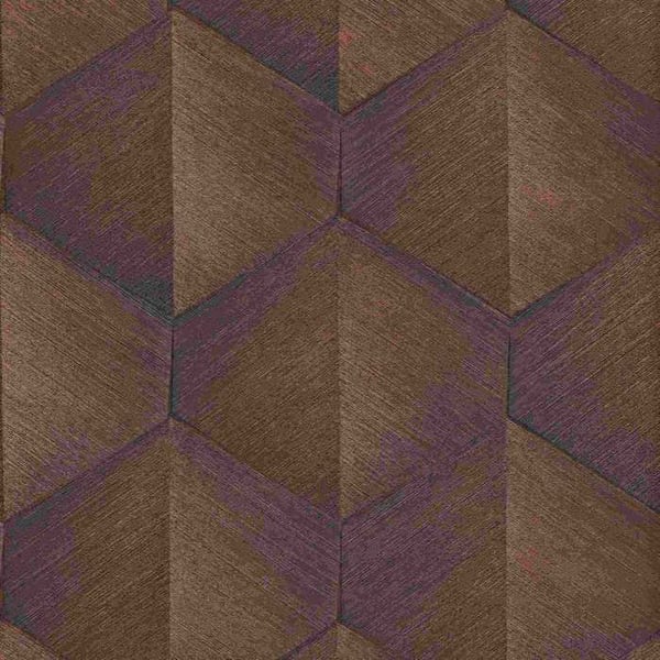 Tapet non-woven 10370-48 Grafiskt tapet 0,53 x 10,05 m Erismann Fashion for Walls Bronze