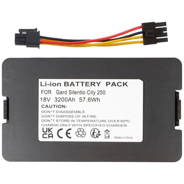 Ersättningsbatteri - AVIZAR - Sileno City 250 - Li-ion 18V 3200mAh - Kompatibel med Gardena - Effektiv Autonomi