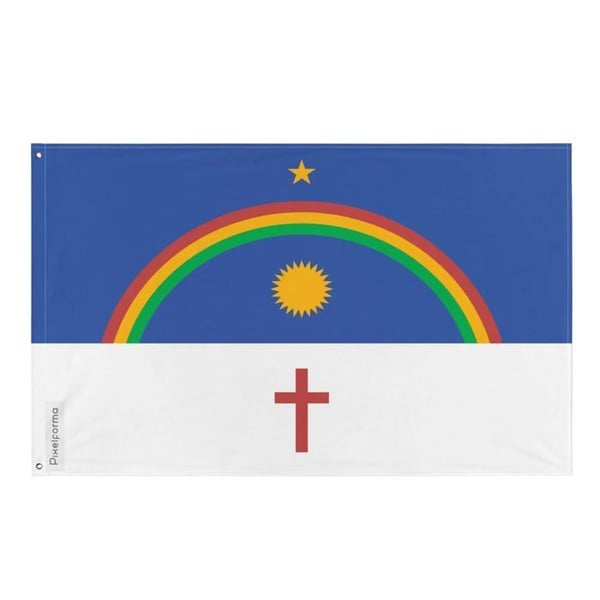 Pernambuco Flagga – 96 x 144 cm – Hållbar Polyester – 2 Metallöglor – Inomhus / Utomhus – Pixelforma