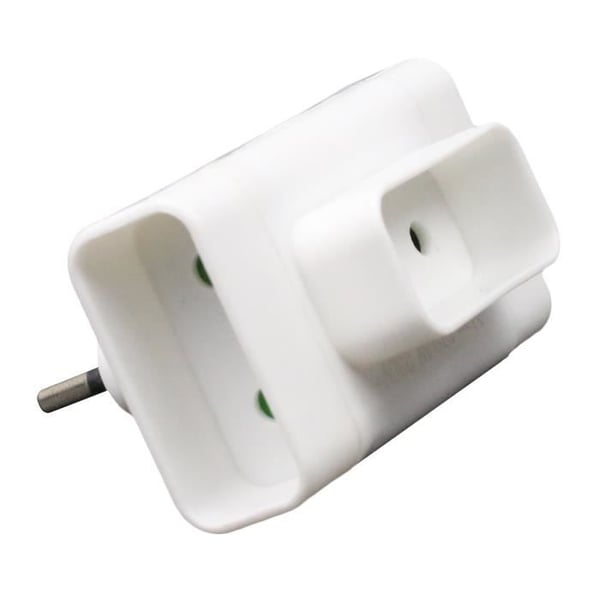 ZENITECH sidtriplite 3 uttag 6A - Vit