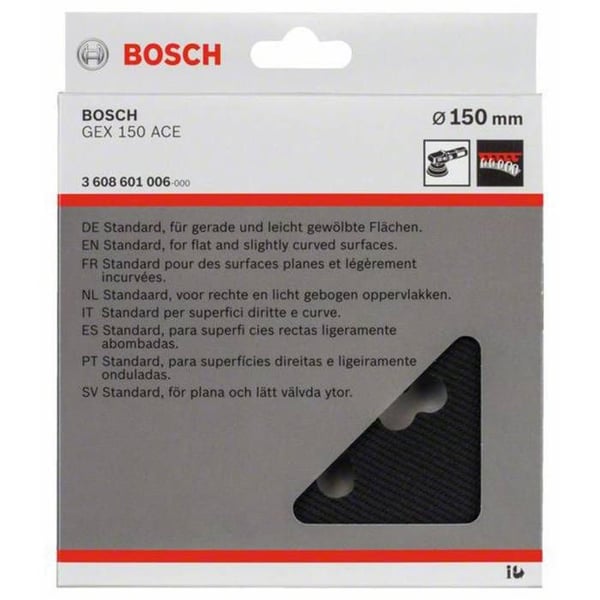 Slipmedel - BOSCH - 3 608 601 006 - Medelhård - 150 mm - För grovslipning