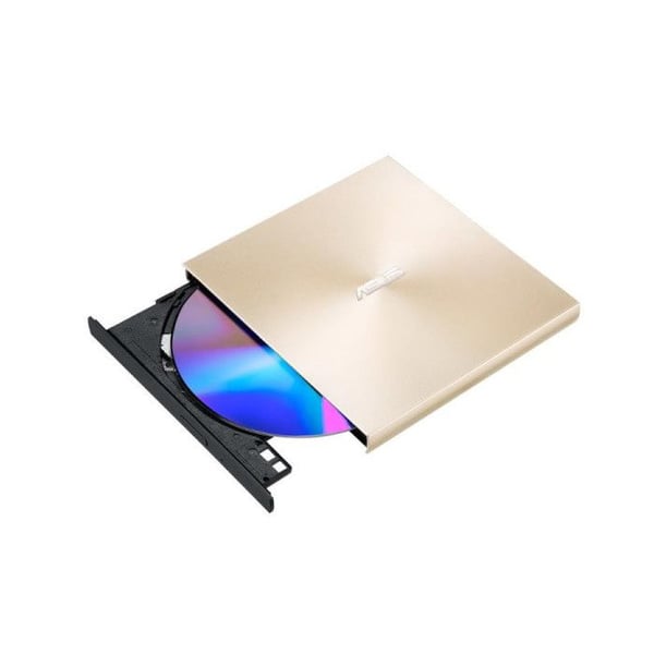 ASUS ZenDrive SDRW-08U9M-U DVD-poltin - kulta - DVD-RAM/R;RW-tuki - 24x CD-luku/24x CD-kirjoitus/24x CD-uudelleenkirjoitus