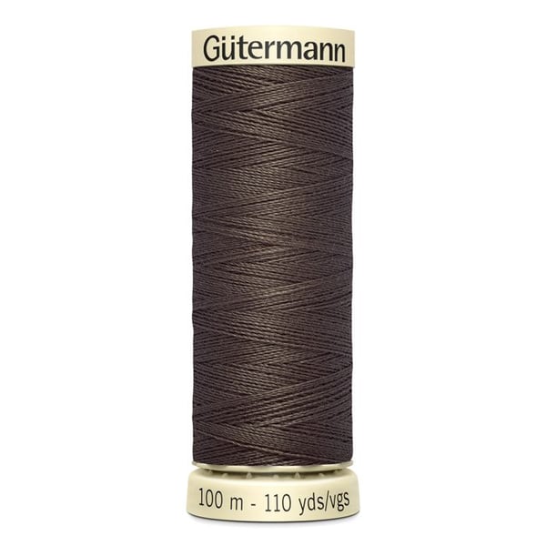 Förpackning med 5 spolar 100m Tråd 100% polyester Gutermann Ref 788988 - Att 480 - aska