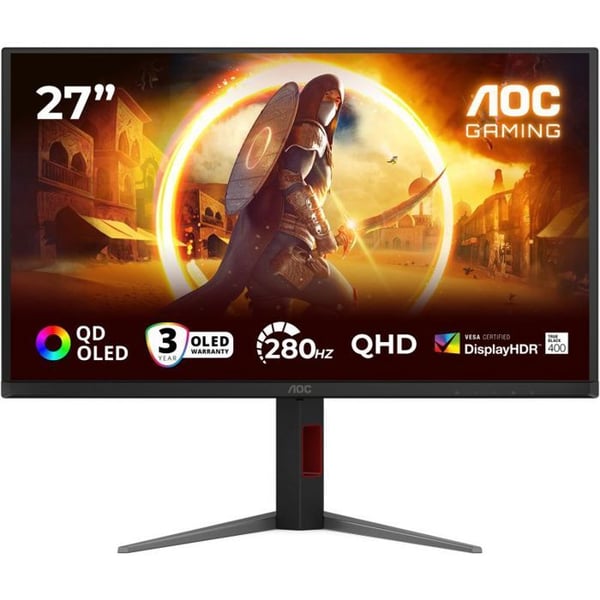 Skärm - Aoc-monitor - Q27G4ZD - 26,5 tum QHD QD-OLED Gaming Monitor 16:9 DP/HDMI 280 Hz