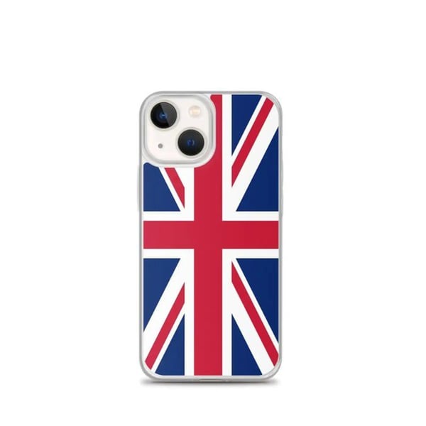 Mobilskal - PIXELFORMA - Storbritanniens flagga - Kompatibel med iPhone 13 mini - Mjukt - Stötsäkert