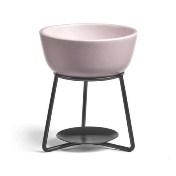 Vaxbrännare - YANKEE CANDLE - Pebble - Keramik - Grå Lila - Modern design