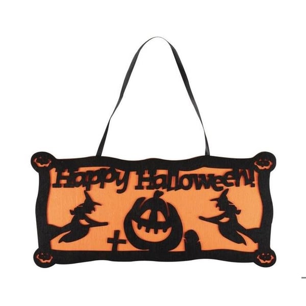 Halloween-dörrskylt - filt - slumpmässig modell