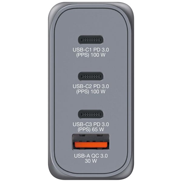 TELEFON, OPLADER, VÆG, Verbatim Gnc-100 Gan Oplader 4 Porte 100w Karakteristika Hovedfarve Grigio Antal USB-porte