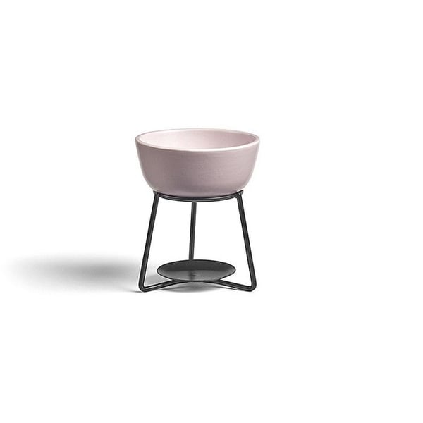 Vaxbrännare - YANKEE CANDLE - Pebble - Keramik - Grå Lila - Modern design