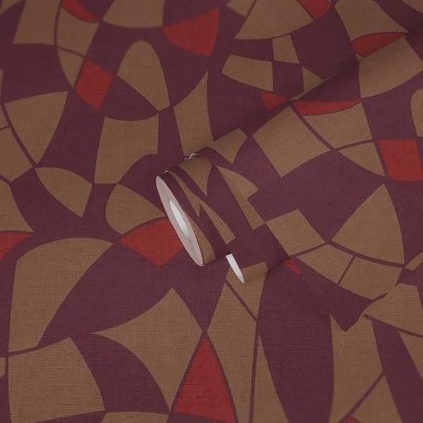 Tapet - A.S. CREATION - Antigua - Geometriskt mönster - Svart - Vinyl på non-woven