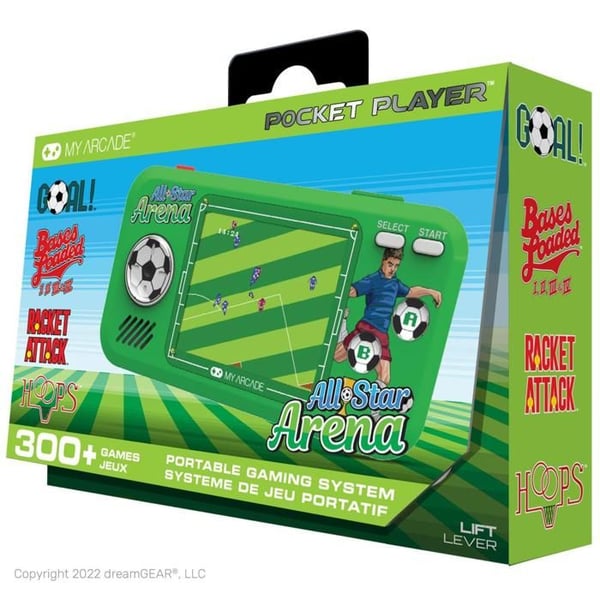 My Arcade - Pocket Player All-Star Arena - Bärbar Spelkontroll - 307 Spel i 1