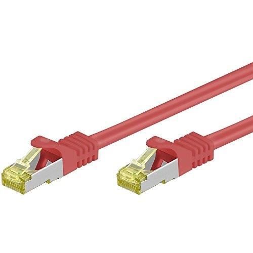 Nätverkskabel CAT 7-2000 S/FTP PIMF RJ45 Röd 20M
