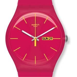 Klocka - Swatch - SUOR704 - Kvarts - Röd - Silikonrem