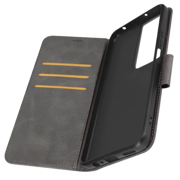 Fodral för Honor 90 Smart - AVIZAR - Flip Wallet Support handledsrem - Grå